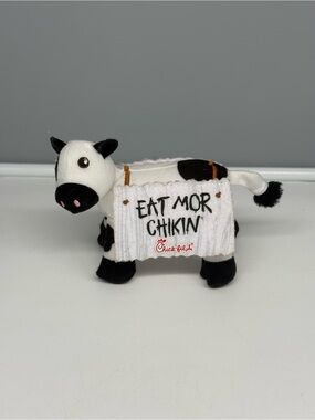 Chick Fil A Cow “Eat Mor Chikin” Plush Toy Stuffed Animal 2017 EUC